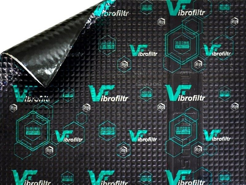 Noise Protection PROFI Vibrofiltr 3mm 50x70cm – Vibration and Sound Absorbing Material for Soundproofing