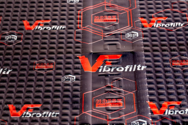 Noise Protection PROFI Vibrofiltr 4mm 50x70cm – Vibration and Sound Absorbing Material for Soundproofing