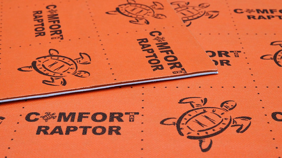 Comfort Mat RAPTOR | 4mm Sound Insulation Mat | 30dB Noise Reduction | 480 x 700 mm