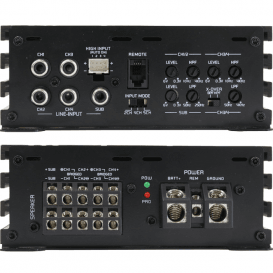 Ground Zero GZHA MINI FIVE – 5-Channel Compact Class D Amplifier (Max Power 1200W, Frequency Response 5 Hz – 38 kHz)