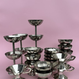 Sidabro spalvos metalinės ledainės (Vz - 32)